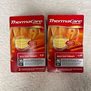 2 Pack: Thermacare Back/Hip Pain Heatwraps Small Med